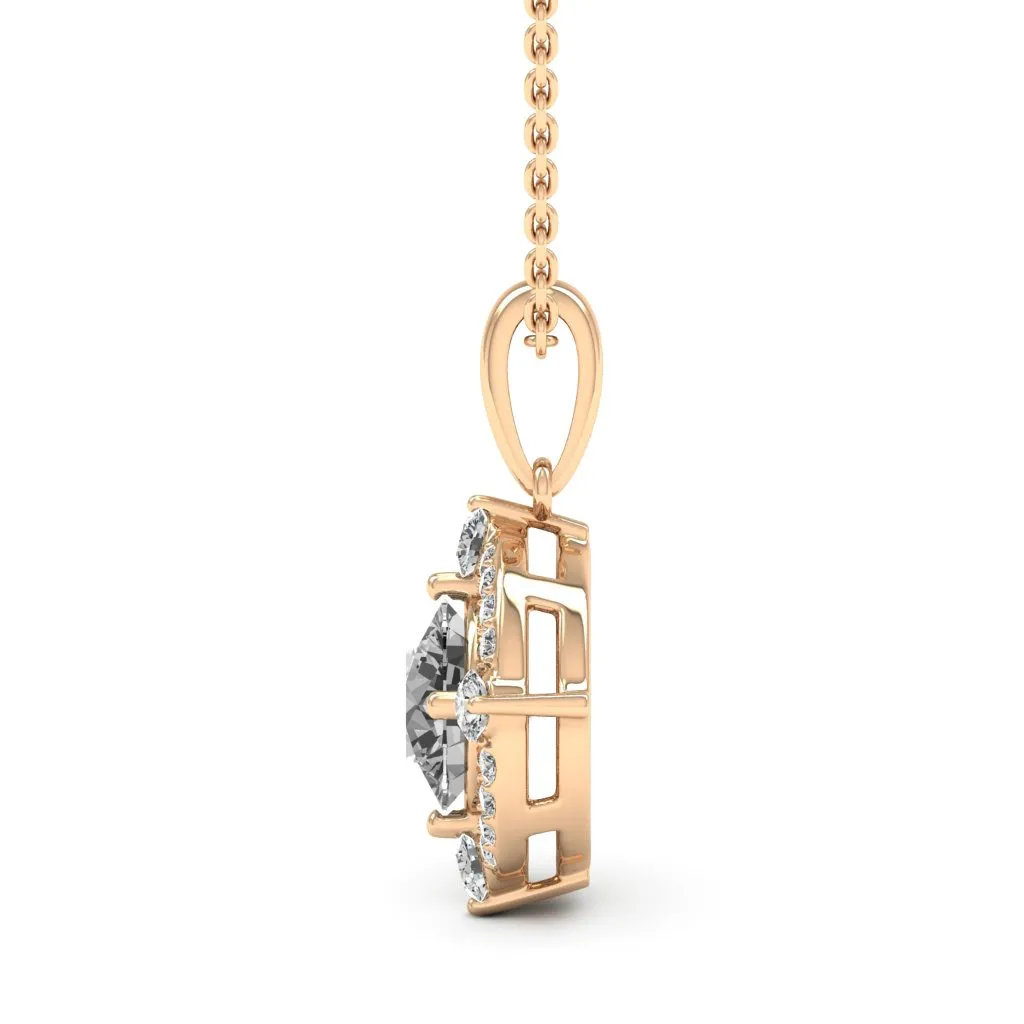 1.20 d.e.w cts Regina Moissanite Necklace