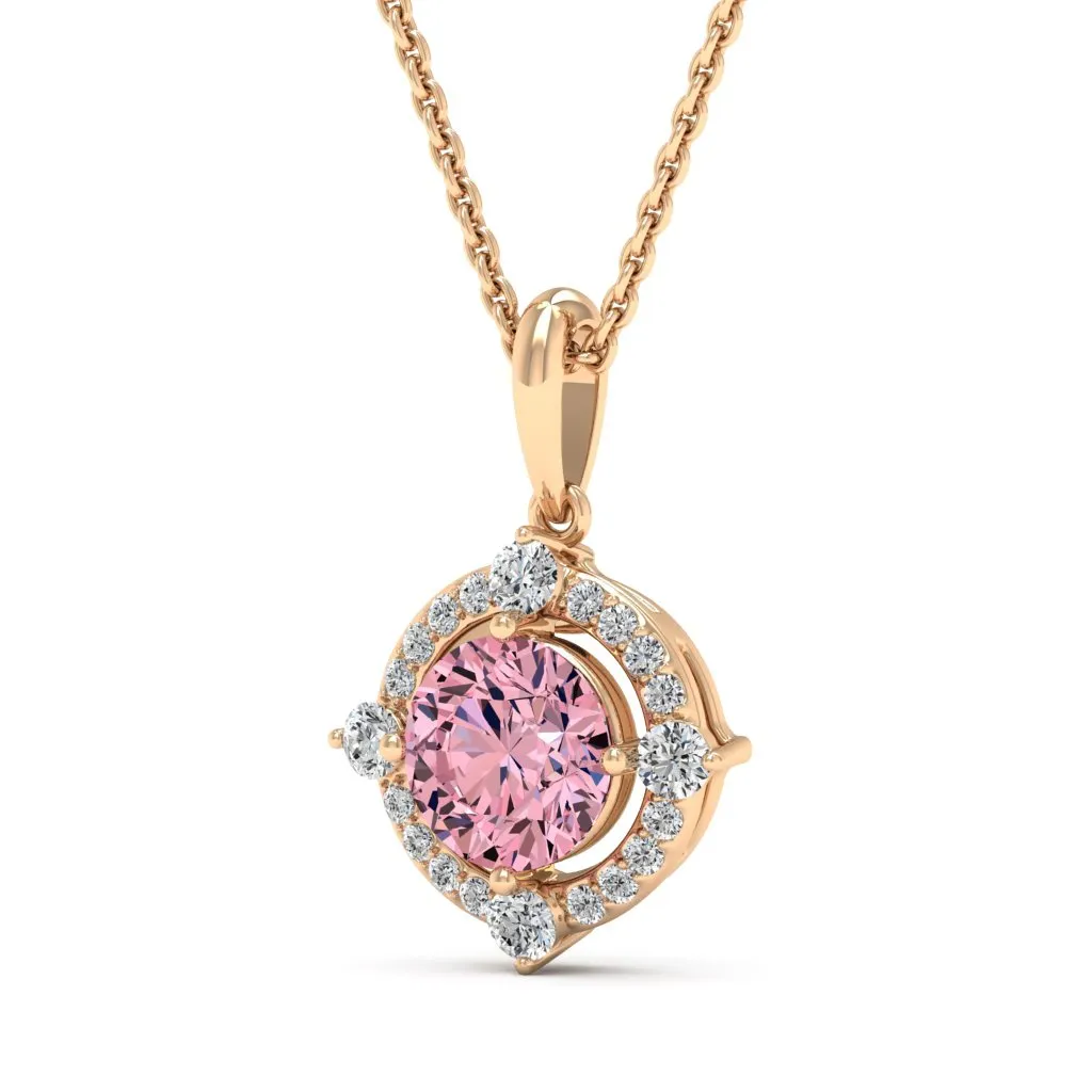 1.20 d.e.w cts Regina Moissanite Necklace