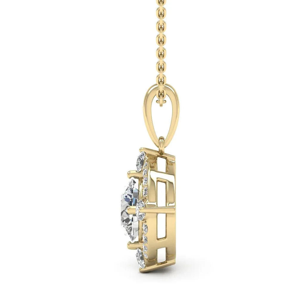1.20 d.e.w cts Regina Moissanite Necklace