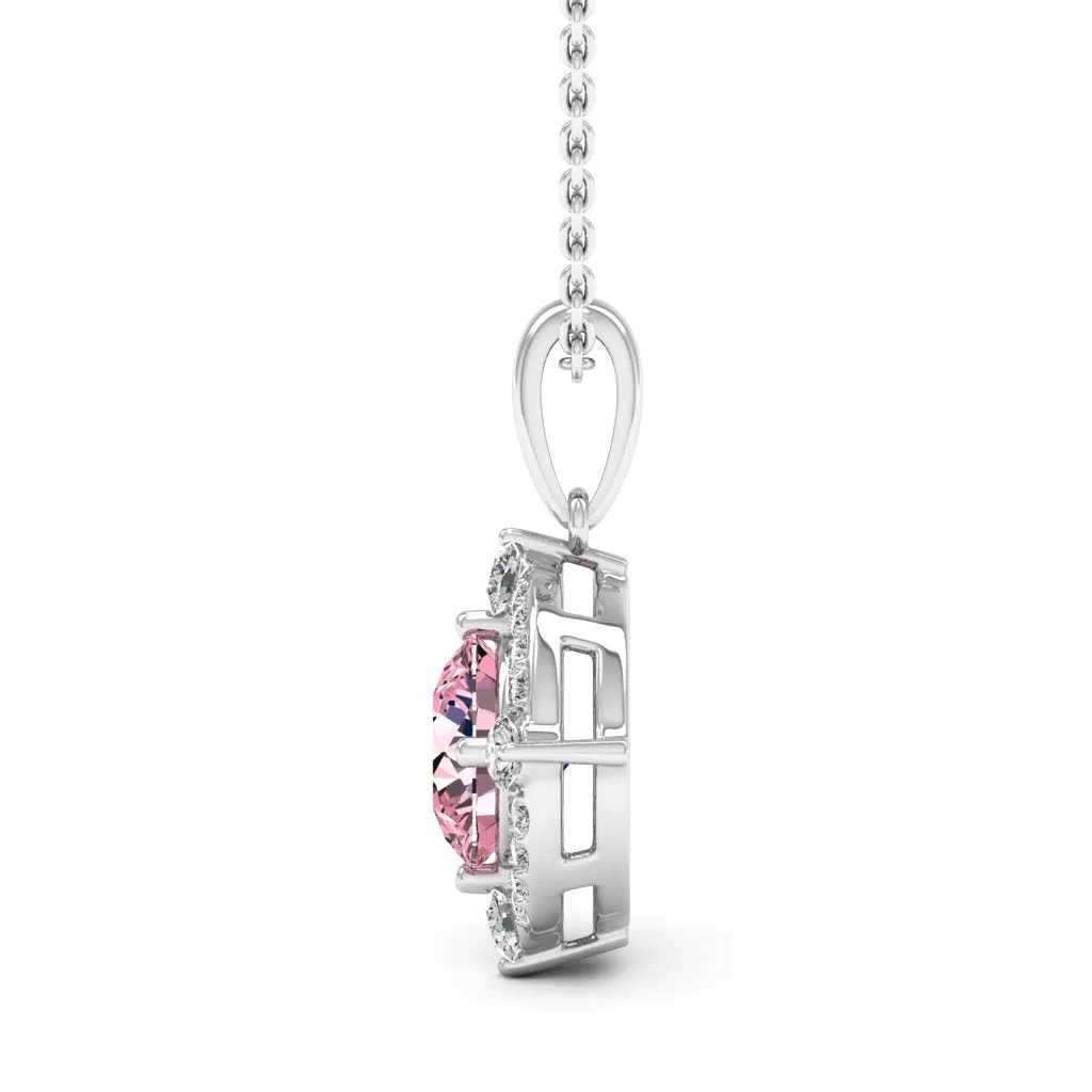 1.20 d.e.w cts Regina Moissanite Necklace