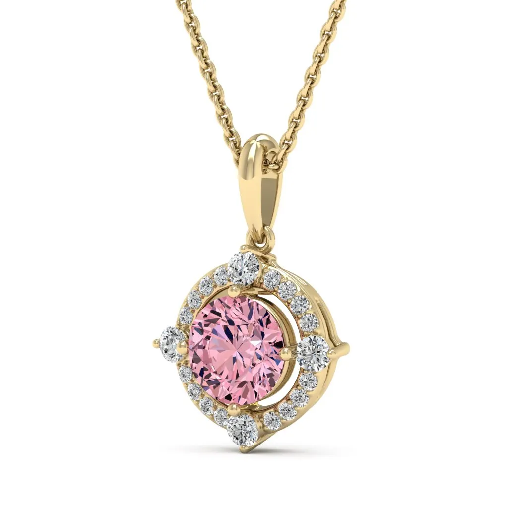 1.20 d.e.w cts Regina Moissanite Necklace