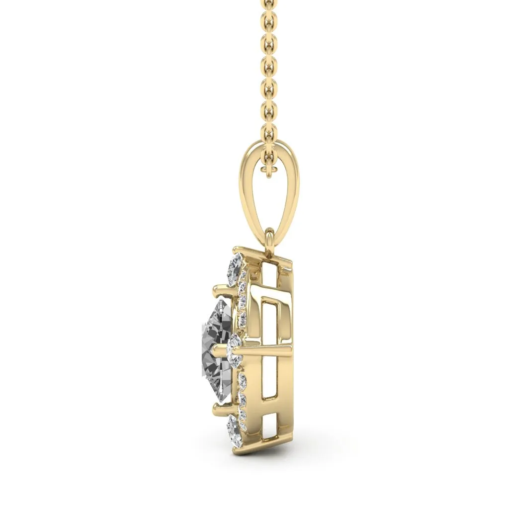 1.20 d.e.w cts Regina Moissanite Necklace
