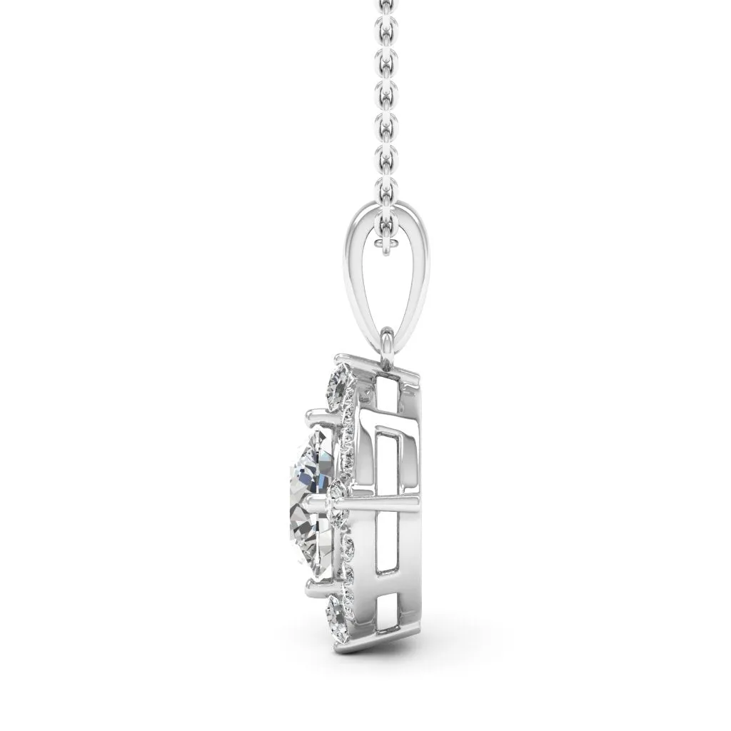 1.20 d.e.w cts Regina Moissanite Necklace