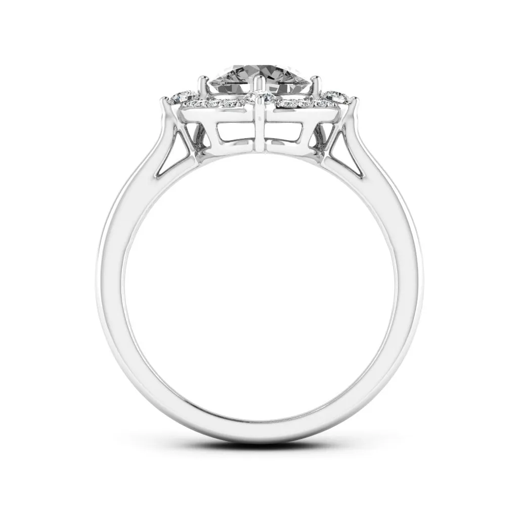 1.20 d.e.w cts Regina Moissanite Ring