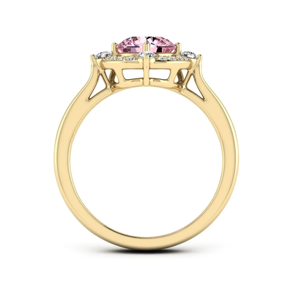 1.20 d.e.w cts Regina Moissanite Ring