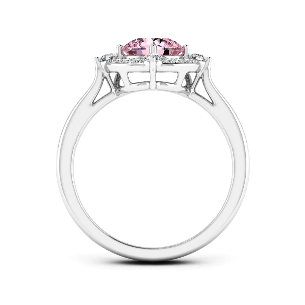 1.20 d.e.w cts Regina Moissanite Ring