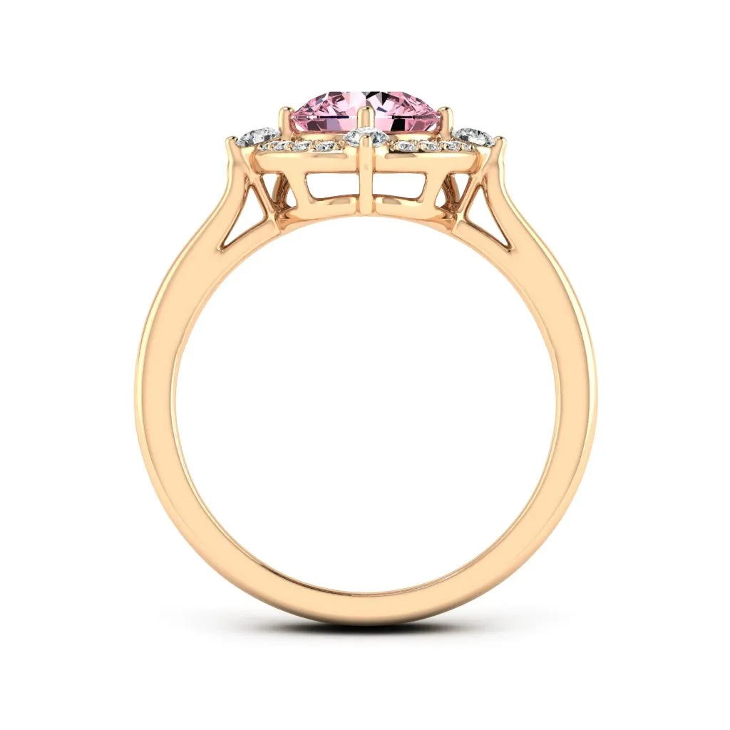 1.20 d.e.w cts Regina Moissanite Ring