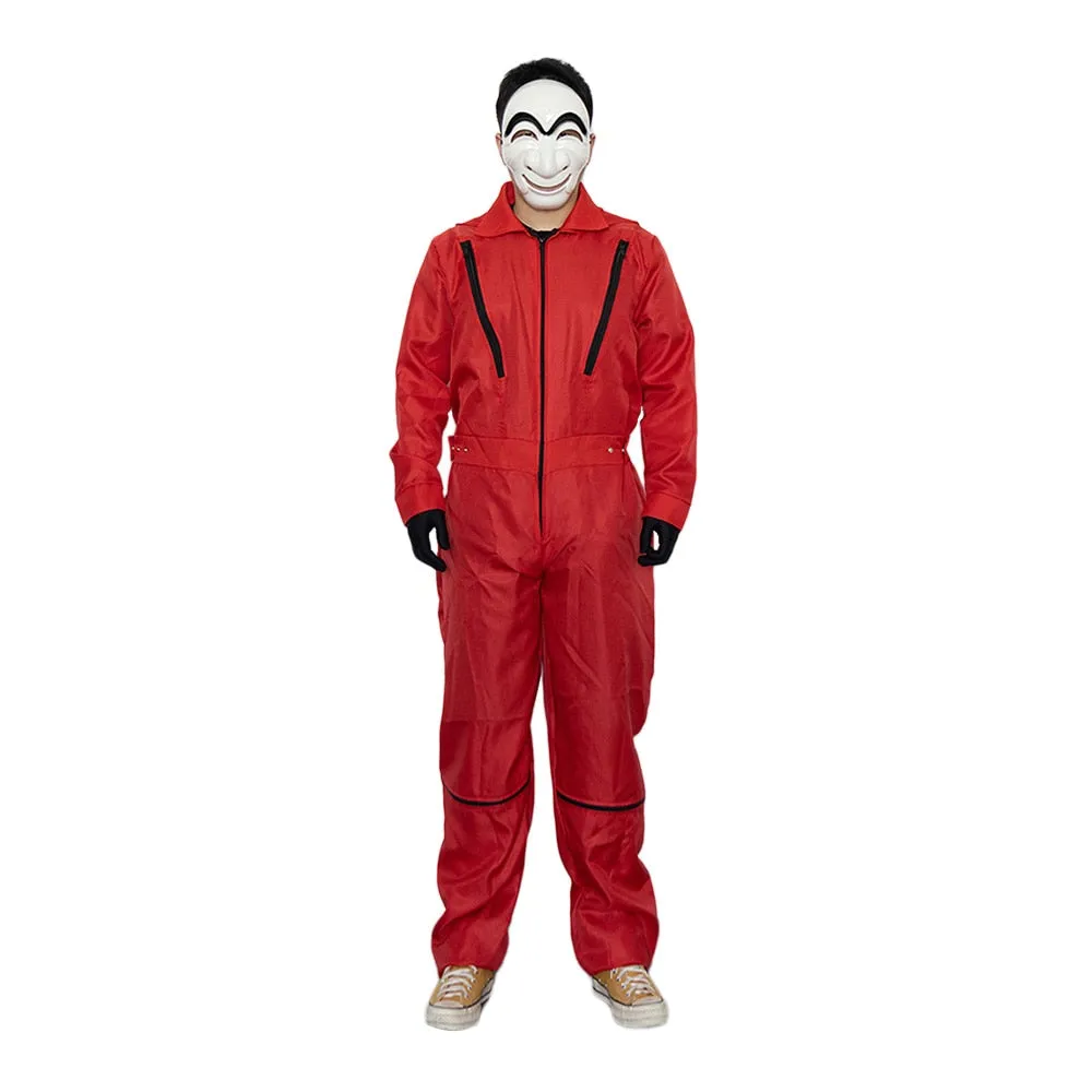 2022 Money Heist Korea Costume   Mask Joint Jumpsuit TV Show Joint Economic Area Cosplay