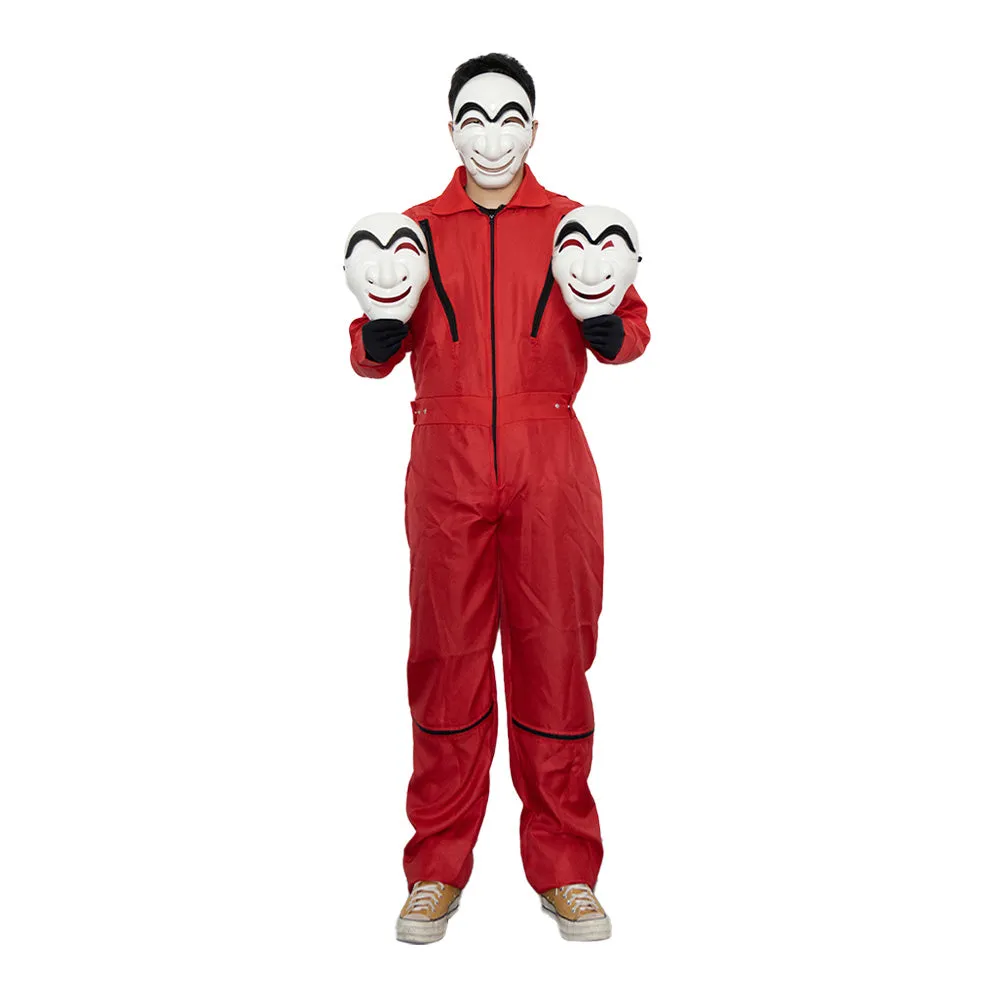 2022 Money Heist Korea Costume   Mask Joint Jumpsuit TV Show Joint Economic Area Cosplay