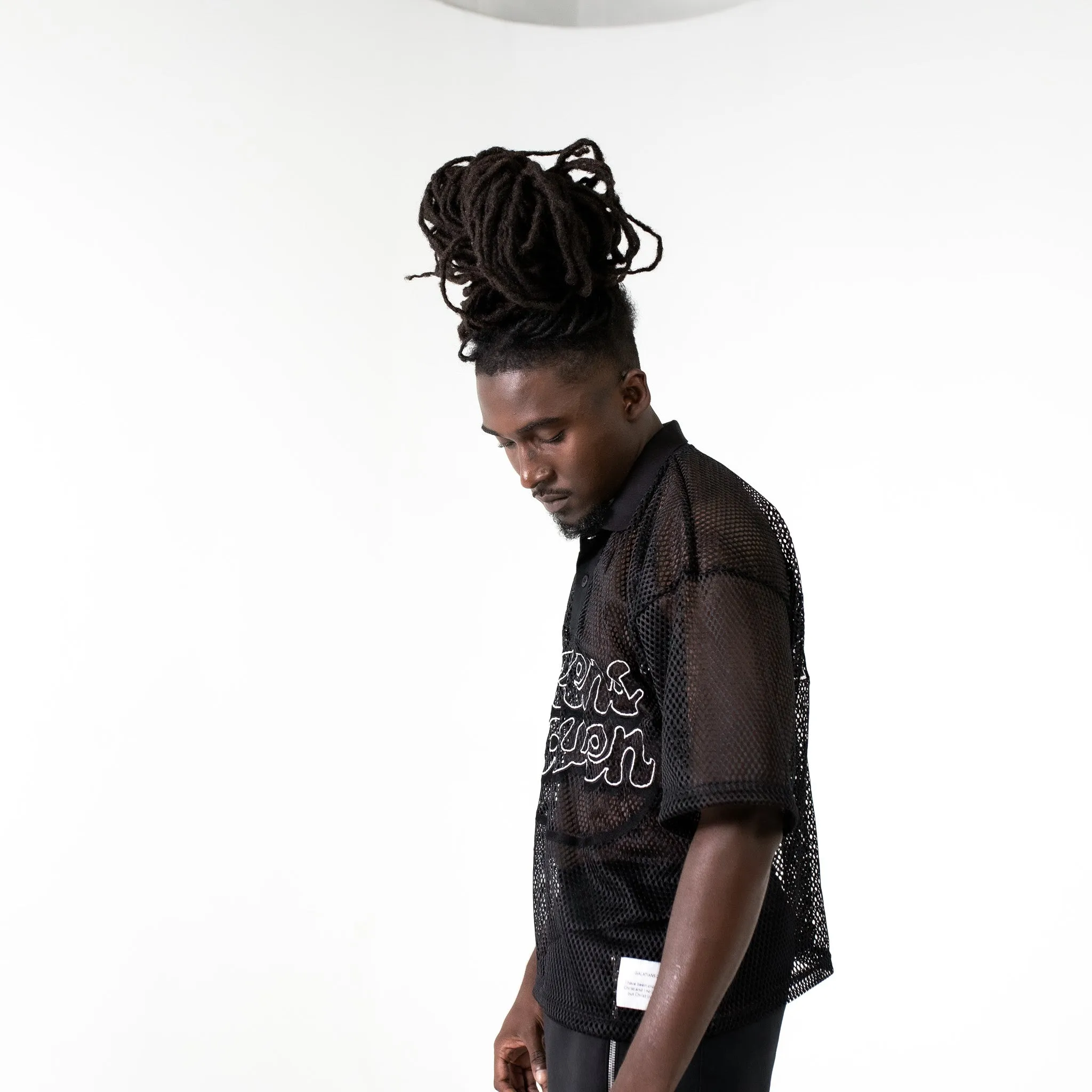 220 Cropped Mesh Polo