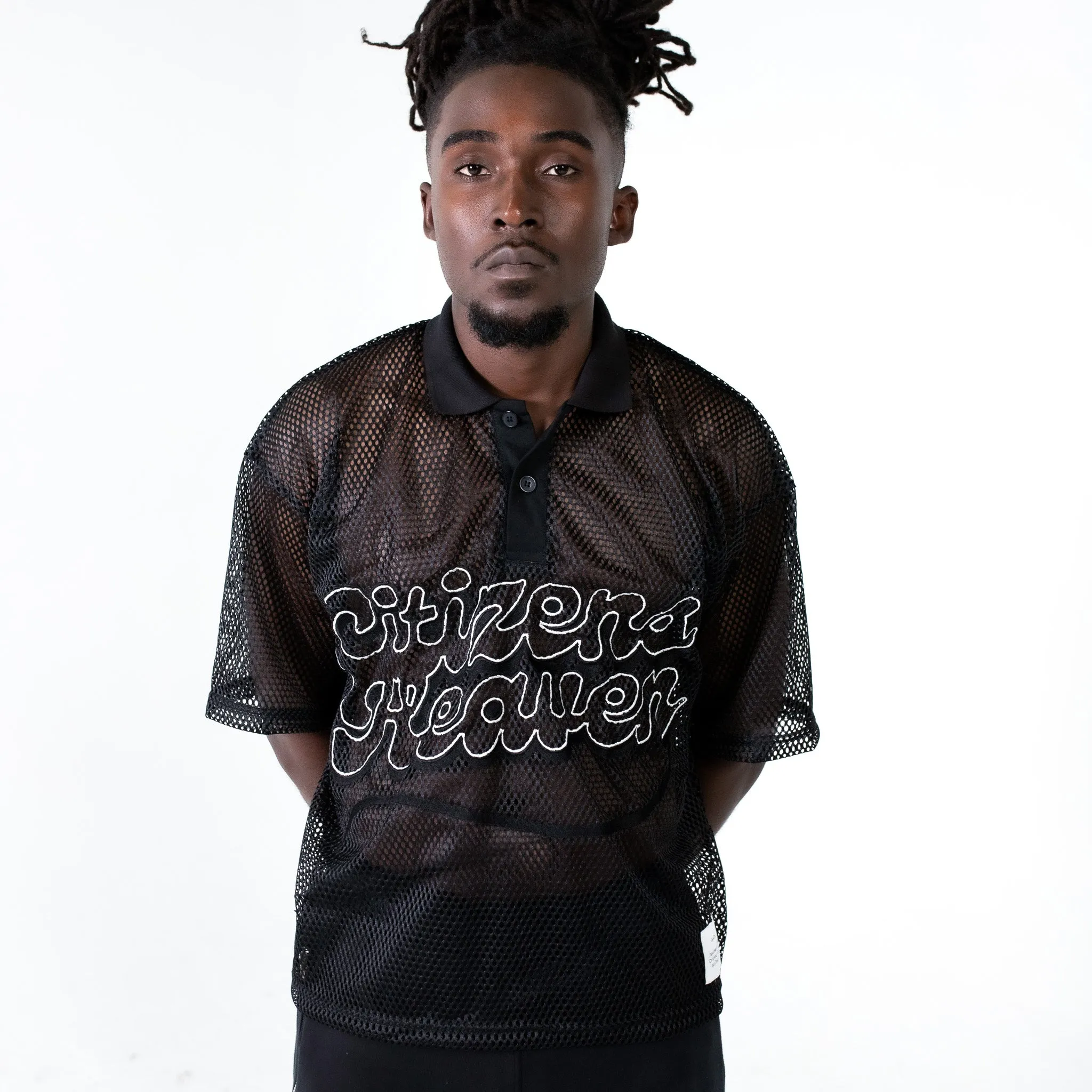 220 Cropped Mesh Polo