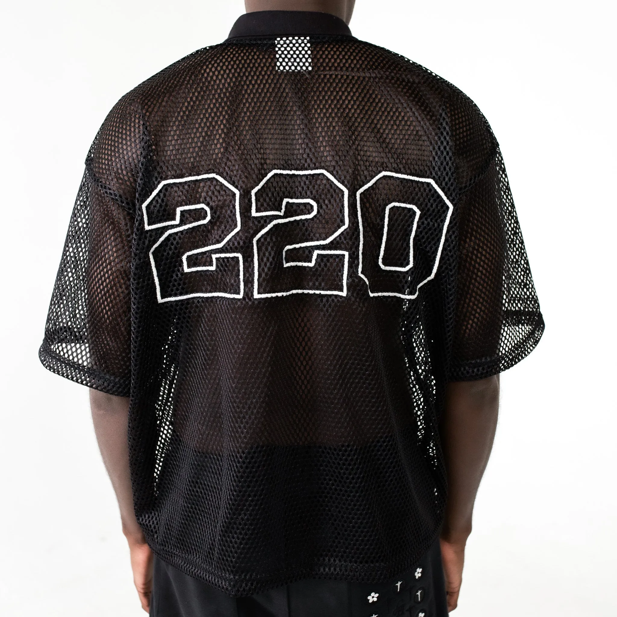220 Cropped Mesh Polo