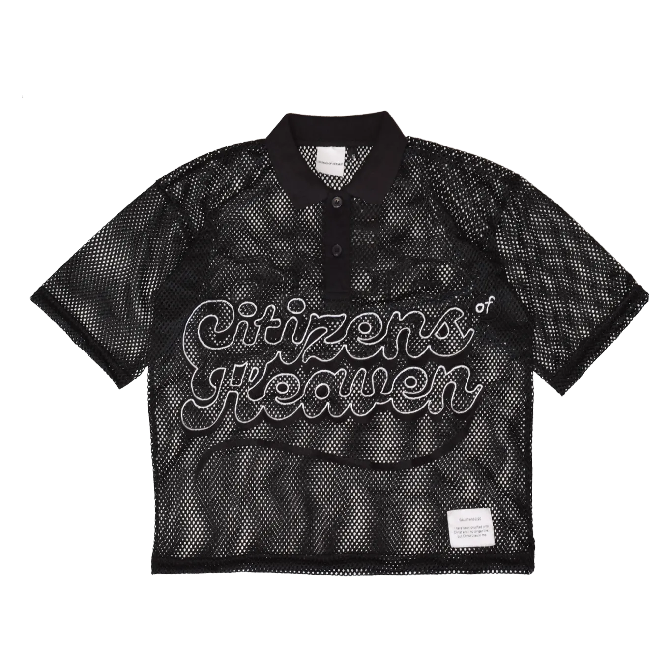 220 Cropped Mesh Polo