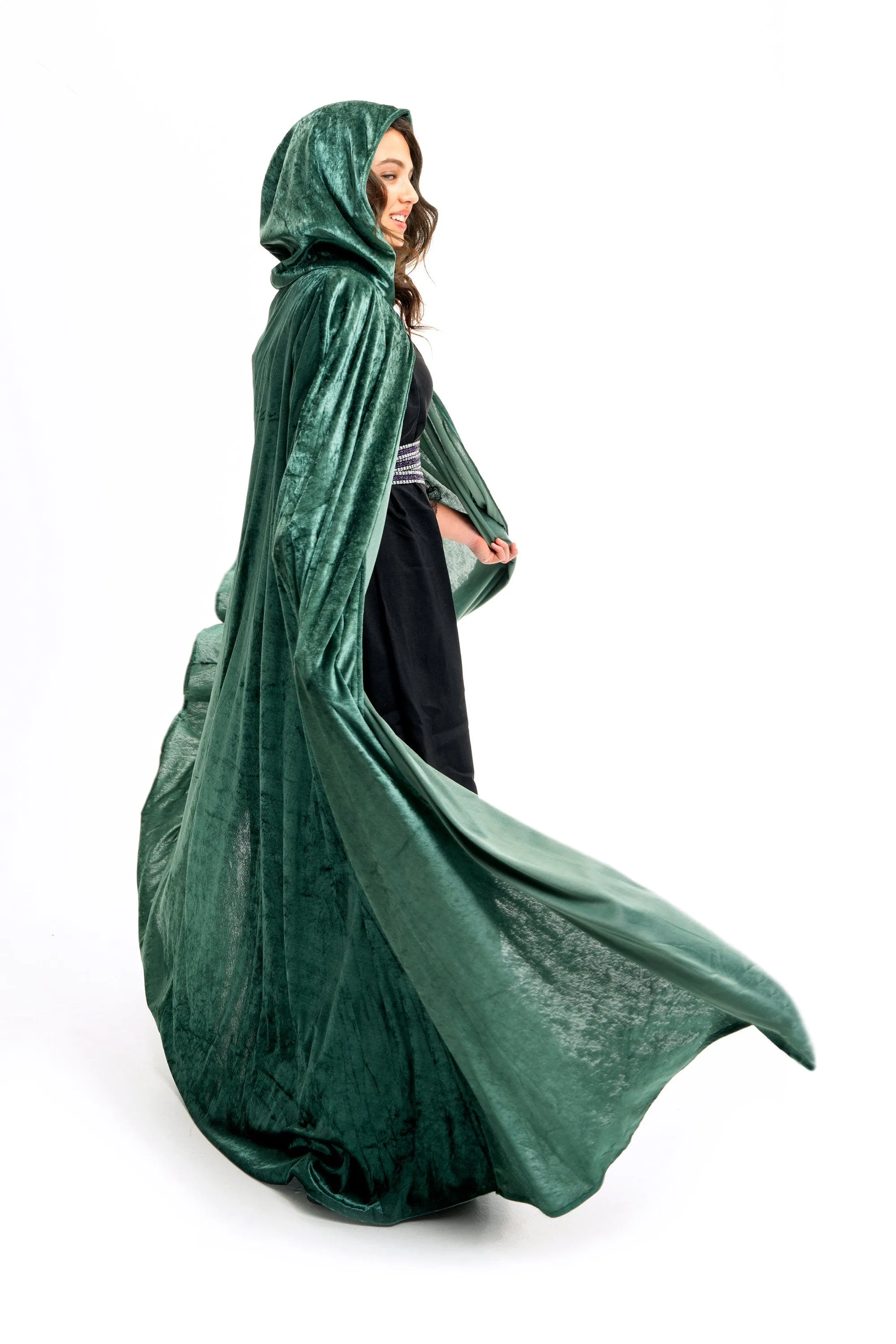 Adult Cloak Woodland Green