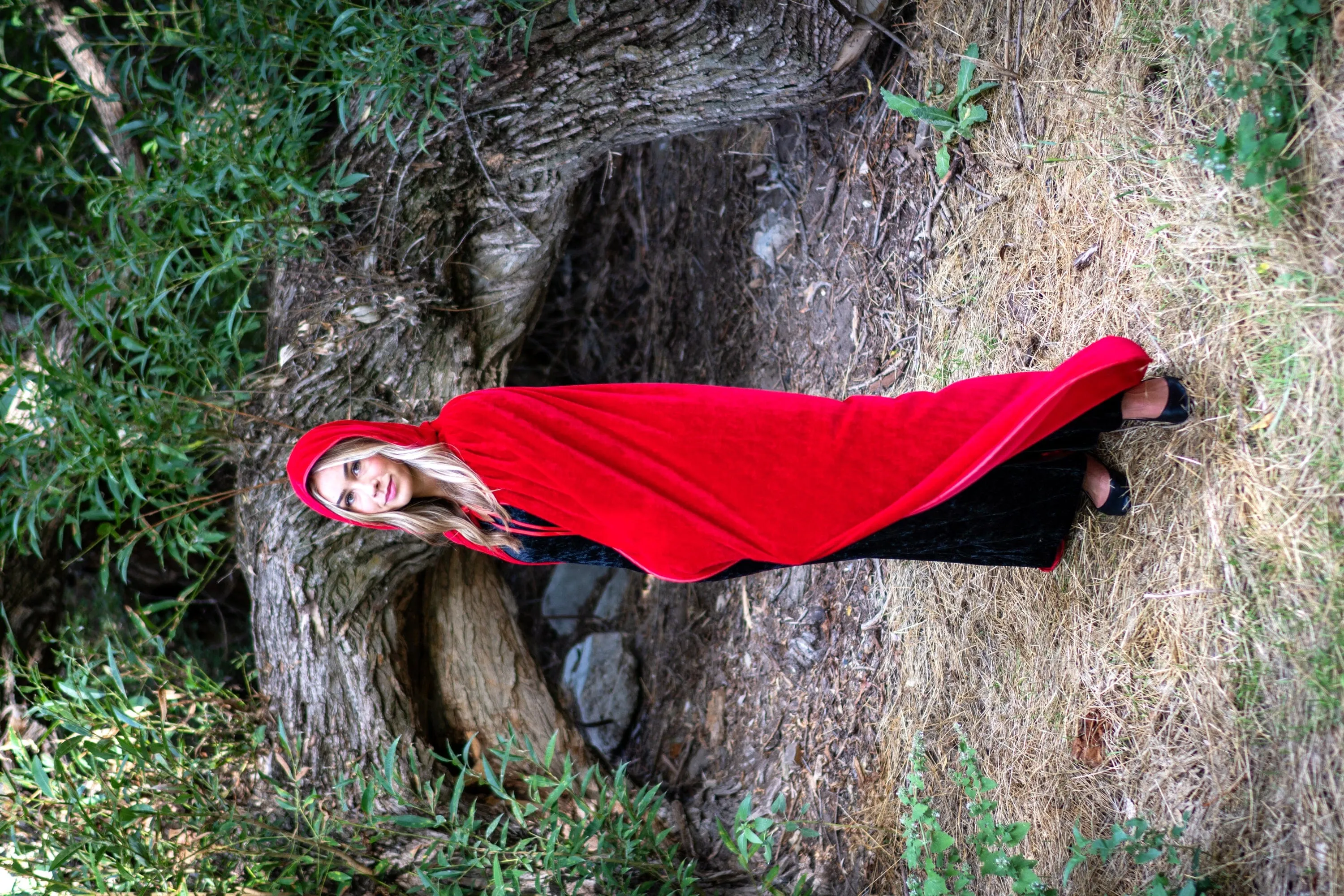 Adult Red Velvet Cloak
