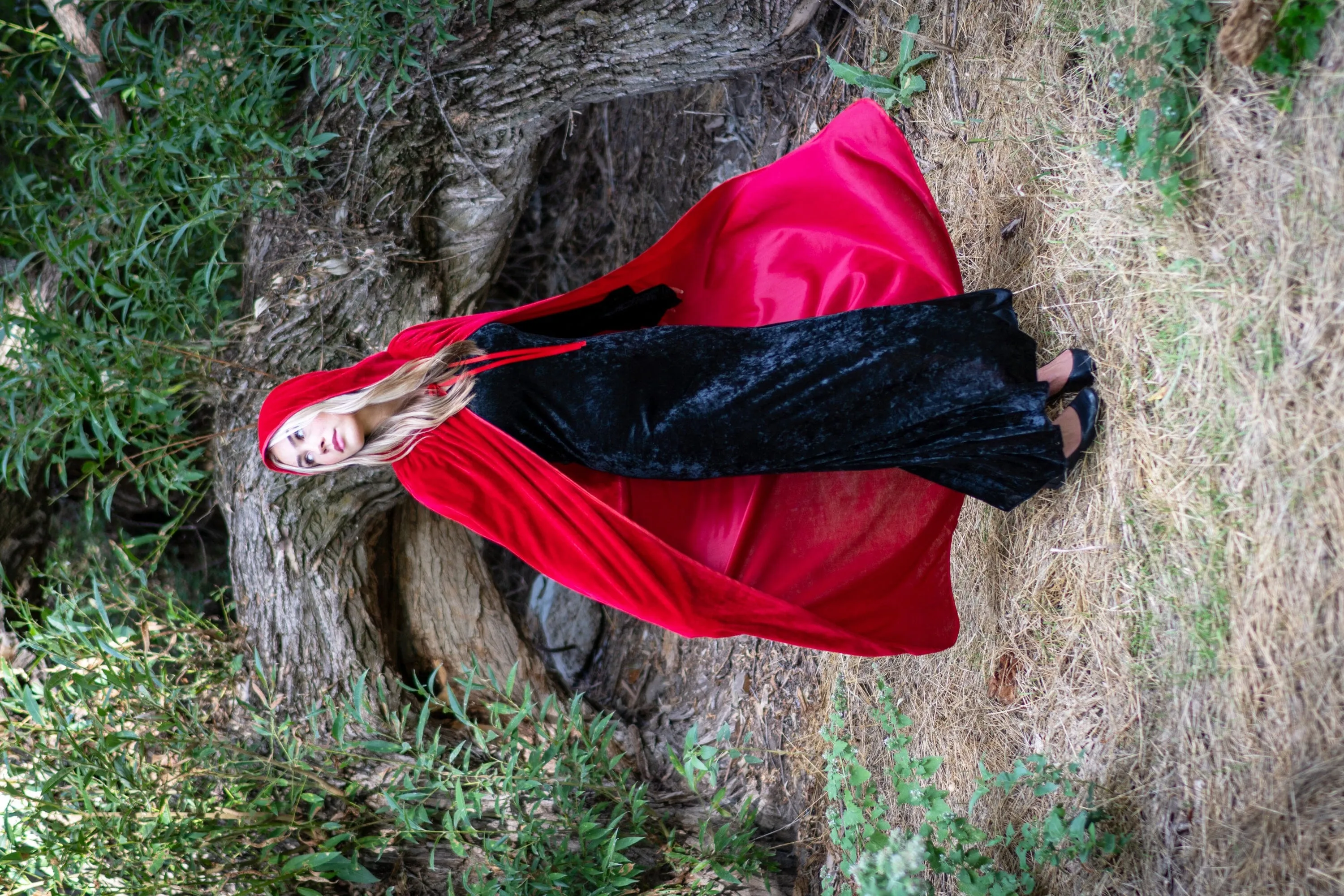 Adult Red Velvet Cloak