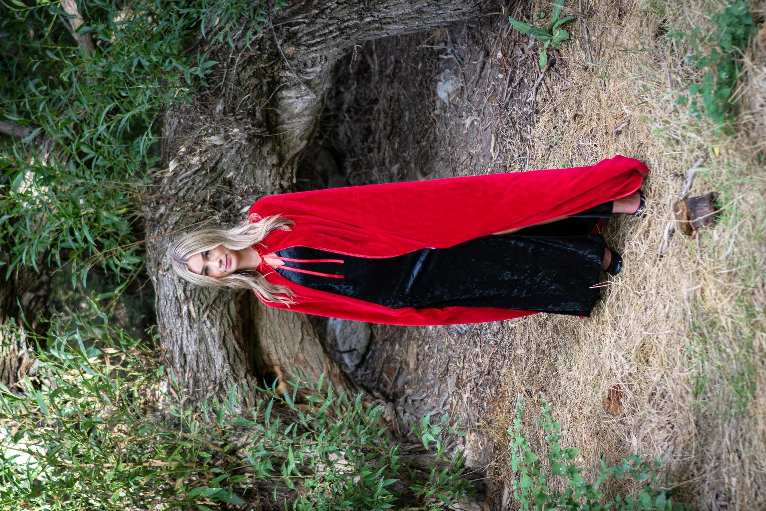 Adult Red Velvet Cloak