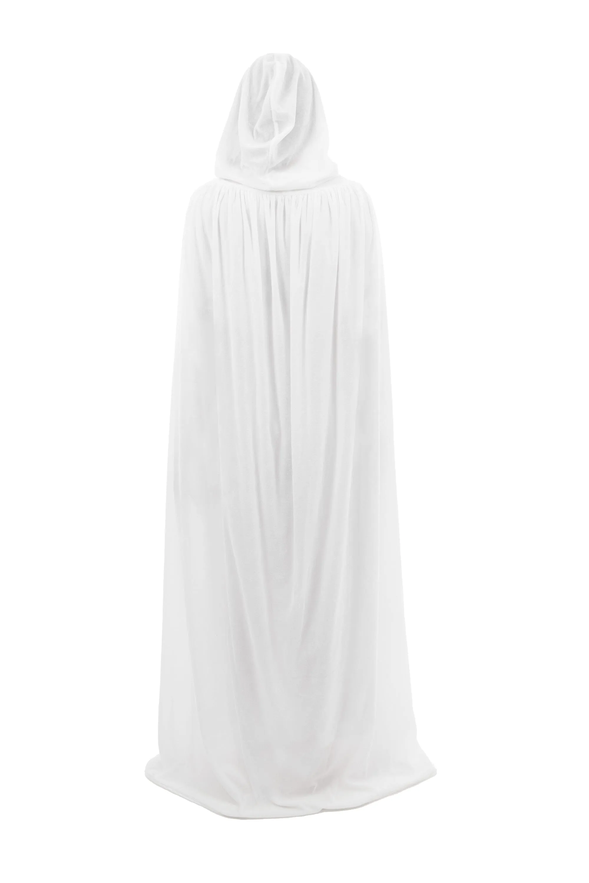 Adult White Velvet Cloak