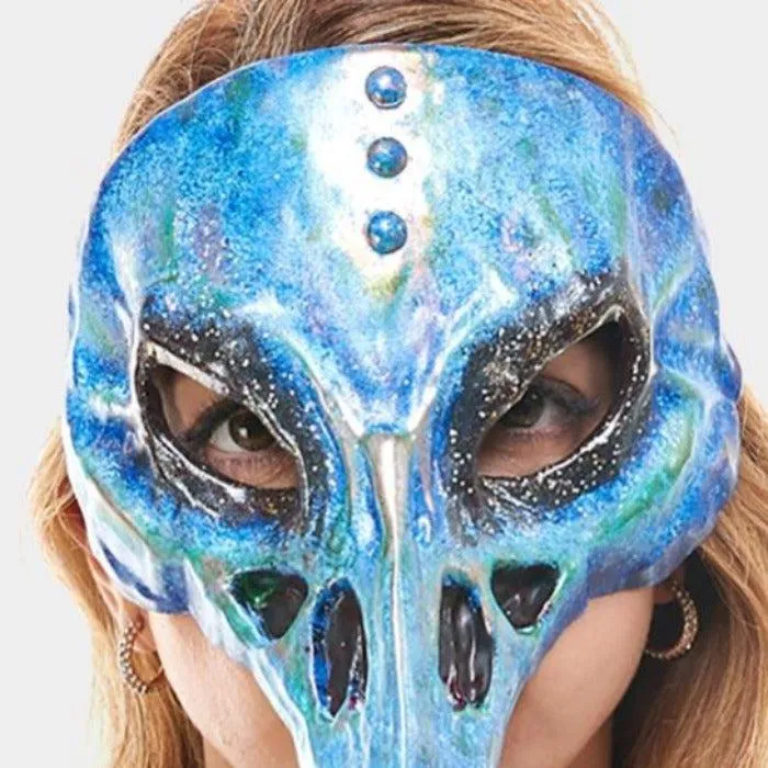 Alien Bird Blue Halloween Mask