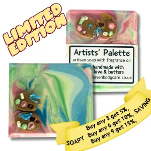 Artists Palette Vegan Soap - with The Temptress Fragrance