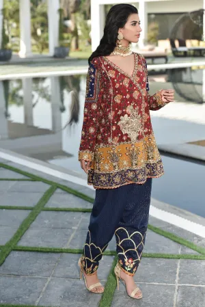 Asian Peplum Outfit for Wedding Party #Y2036