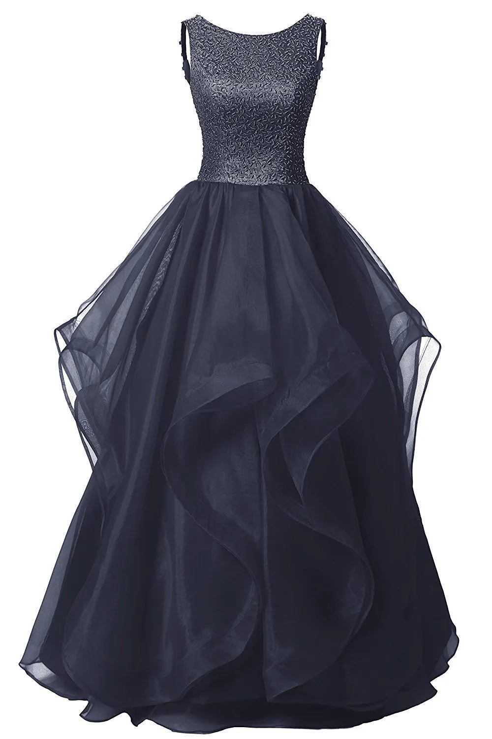Asymmetric Ball Gown Evening Dress