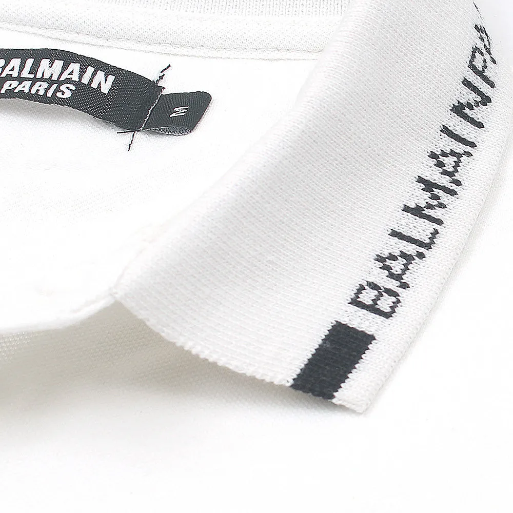 Balmain Basic T White Polo Shirt