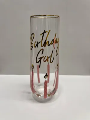 Birthday Girl Glass Champagne Flute