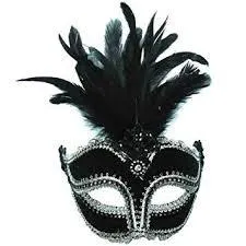 Black Velvet Masquerade Mask