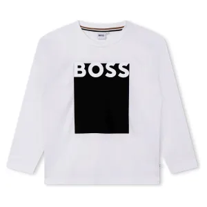 BOSS Panel T Shirt -White
