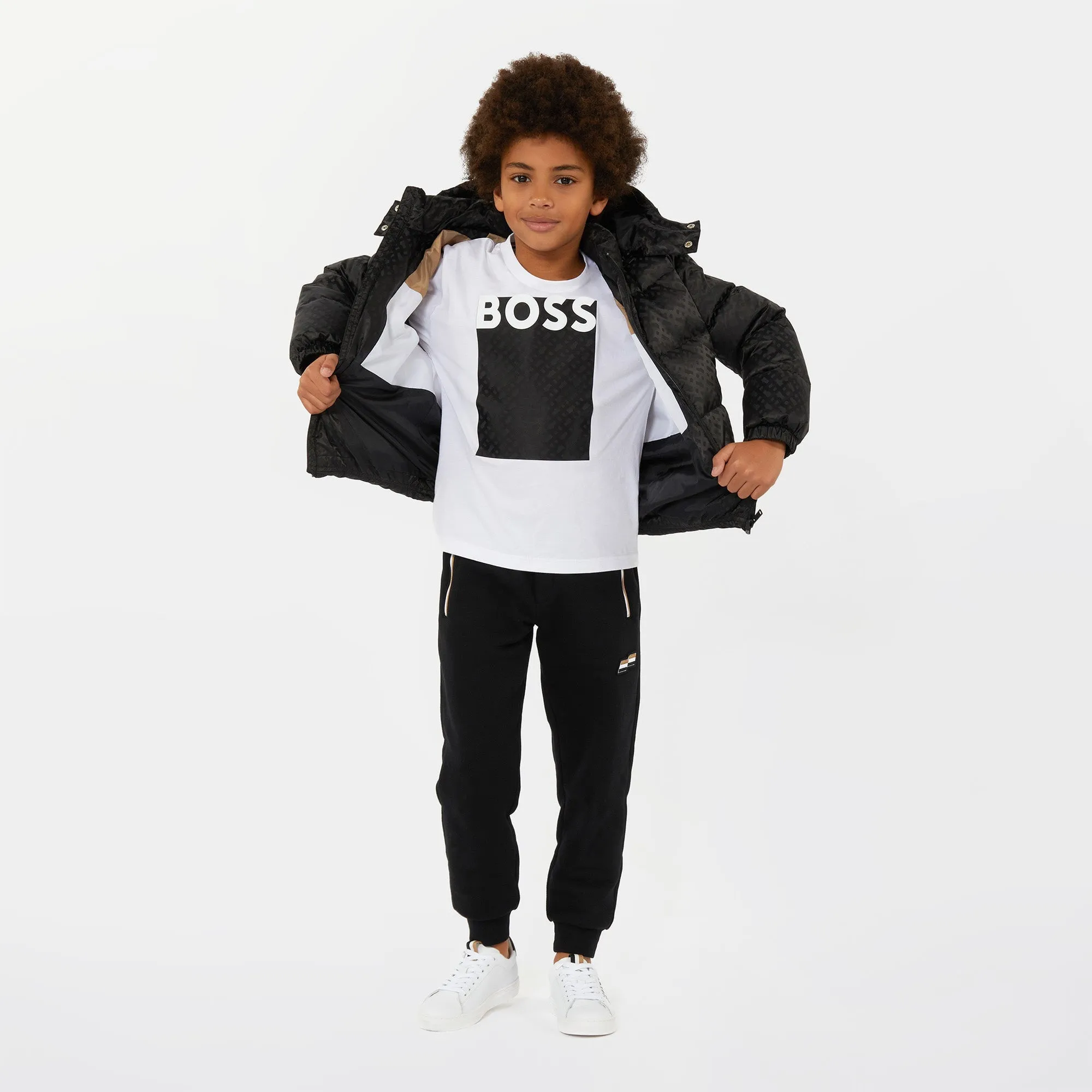 BOSS Panel T Shirt -White