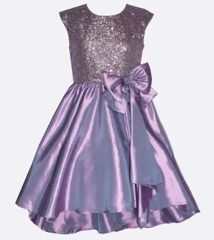 Brianna Sequin Taffeta Party Dress