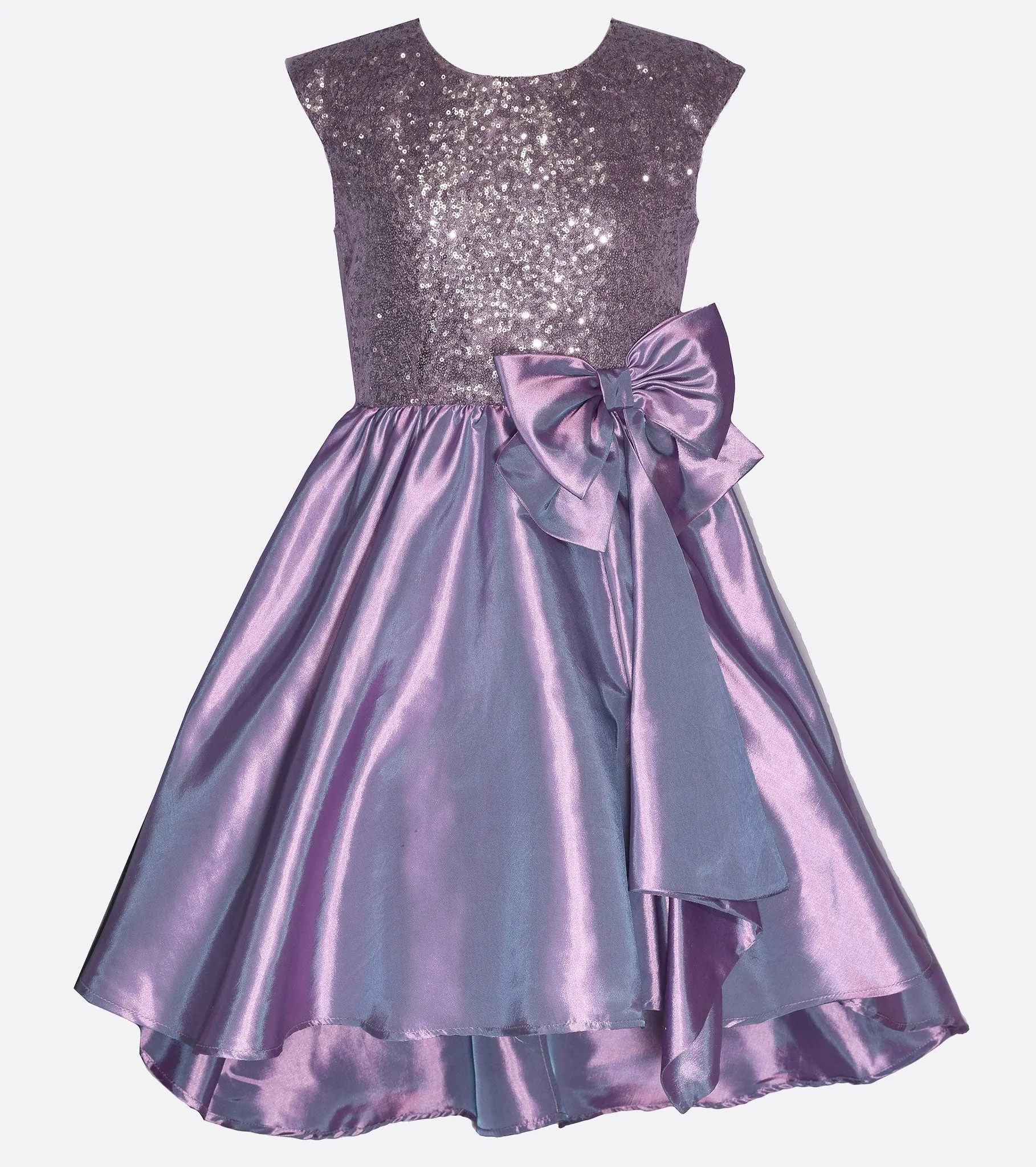 Brianna Sequin Taffeta Party Dress