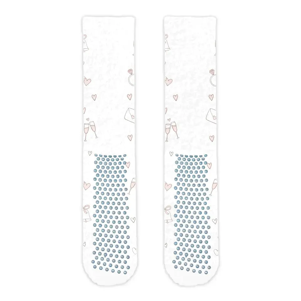 Bridal Party Personalised Face Cosy Socks