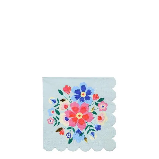 Bright Floral Small Napkins
