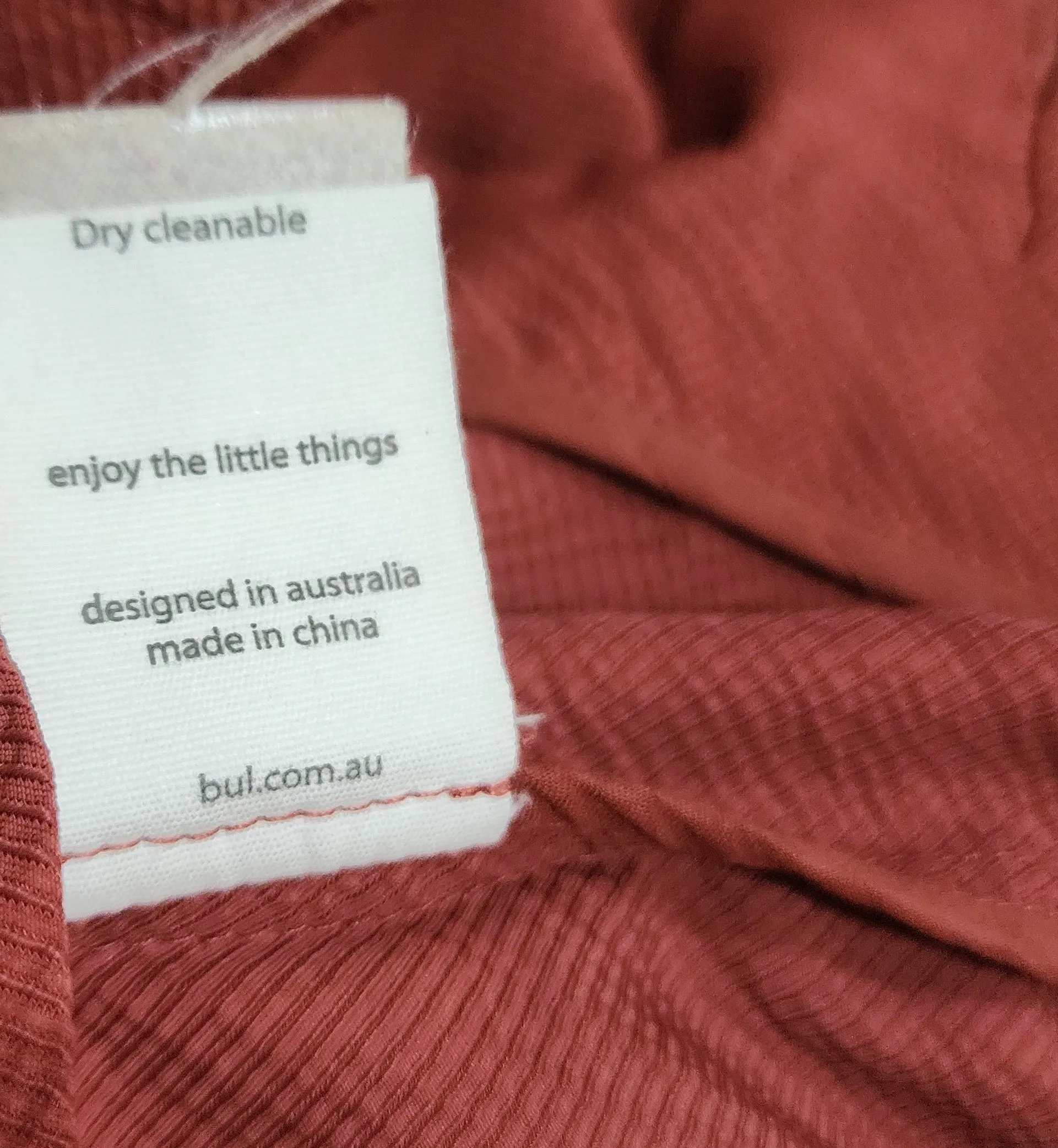 Bul red drawstring dress size 8