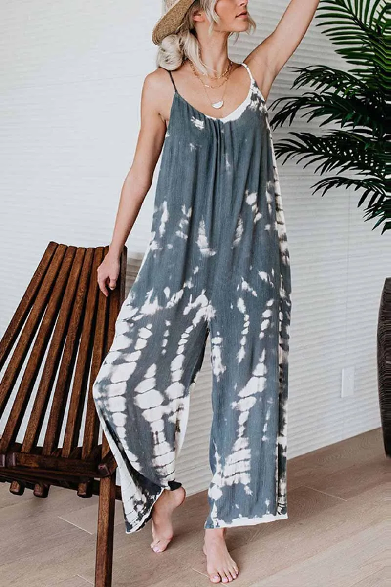Chicindress Loose Tie-dye Cute Jumpsuit(2 Colors)
