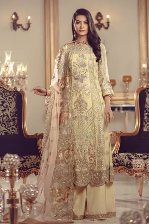 Chiffon embroidered Pakistani eid shalwar kameez in lime color # P2490