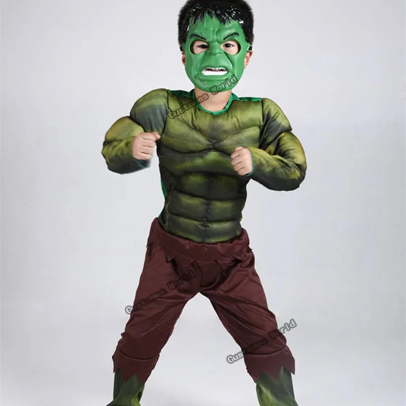 Children'S Halloween Cute Pumpkin Baby Clothing Cosplay Black Bat Man Costumes the Hulk Halloween Costume Giant Masquerade Cloth