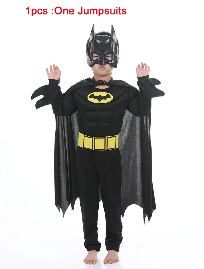 Children'S Halloween Cute Pumpkin Baby Clothing Cosplay Black Bat Man Costumes the Hulk Halloween Costume Giant Masquerade Cloth