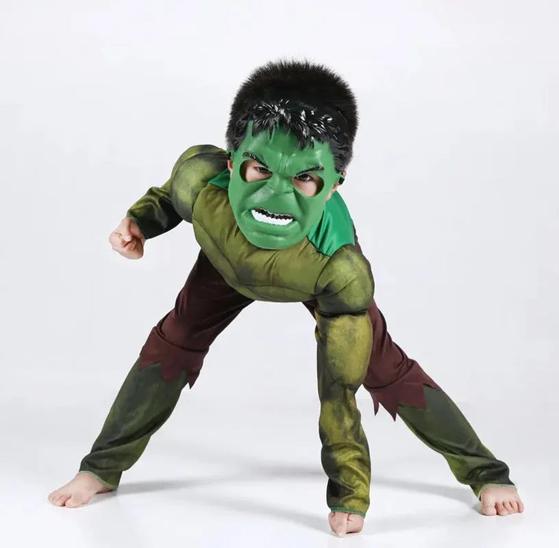 Children'S Halloween Cute Pumpkin Baby Clothing Cosplay Black Bat Man Costumes the Hulk Halloween Costume Giant Masquerade Cloth