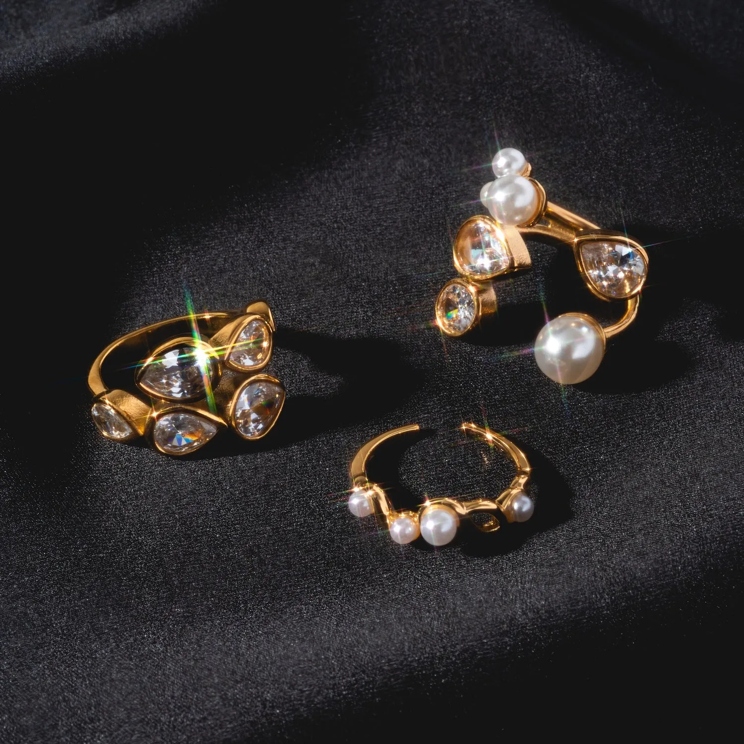 Clear Bezel Wrap Ring
