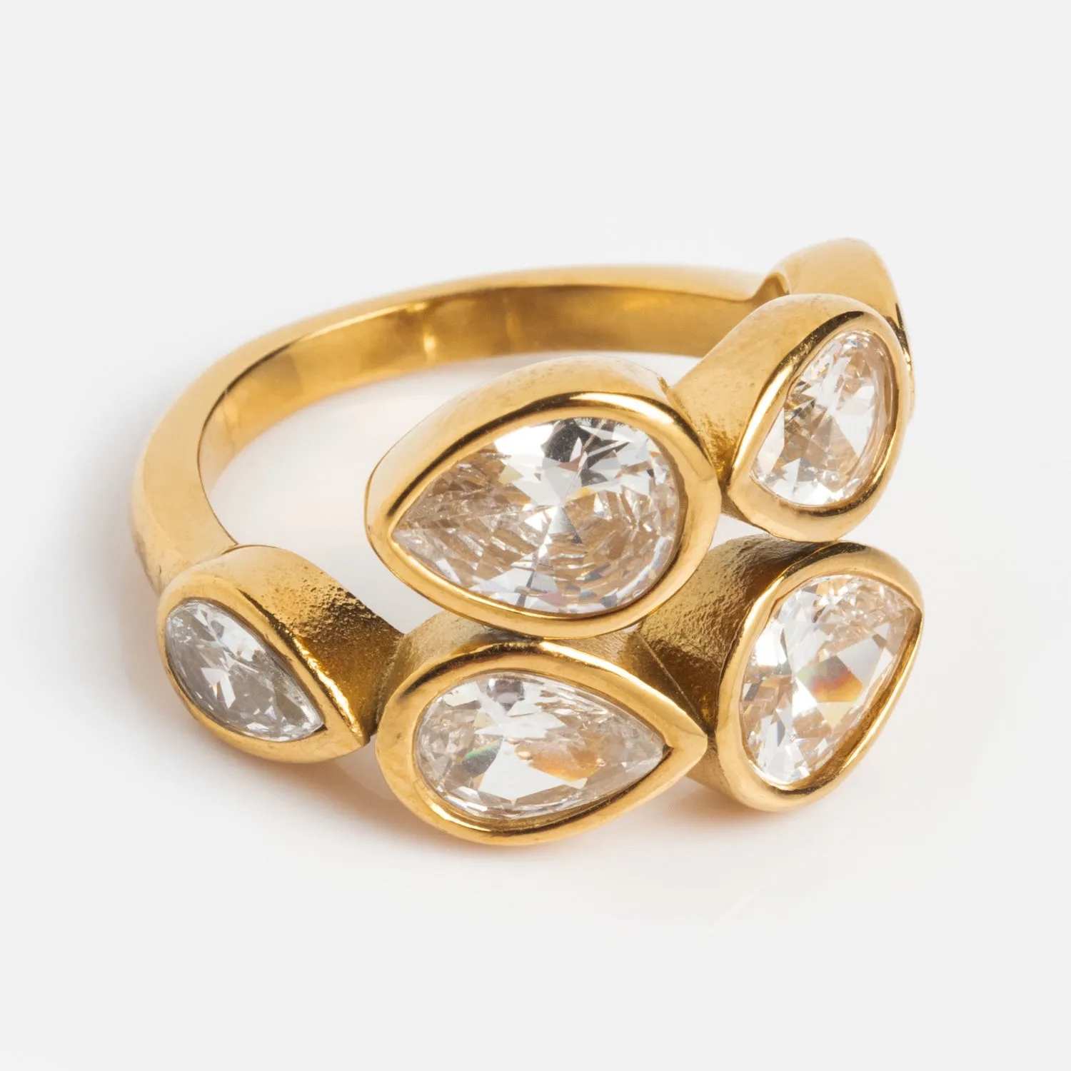 Clear Bezel Wrap Ring
