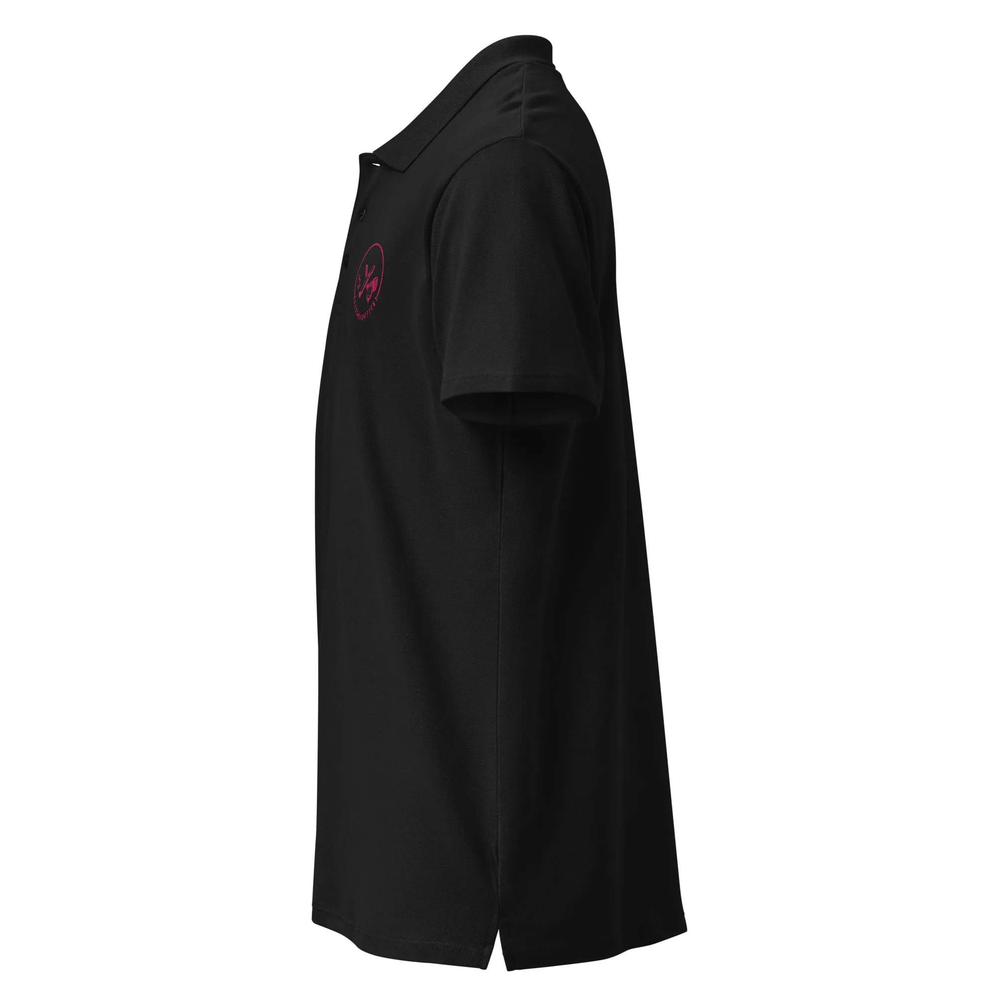 Clubs and Sticks Premium Pique Embroidered Polo Shirt - Pink