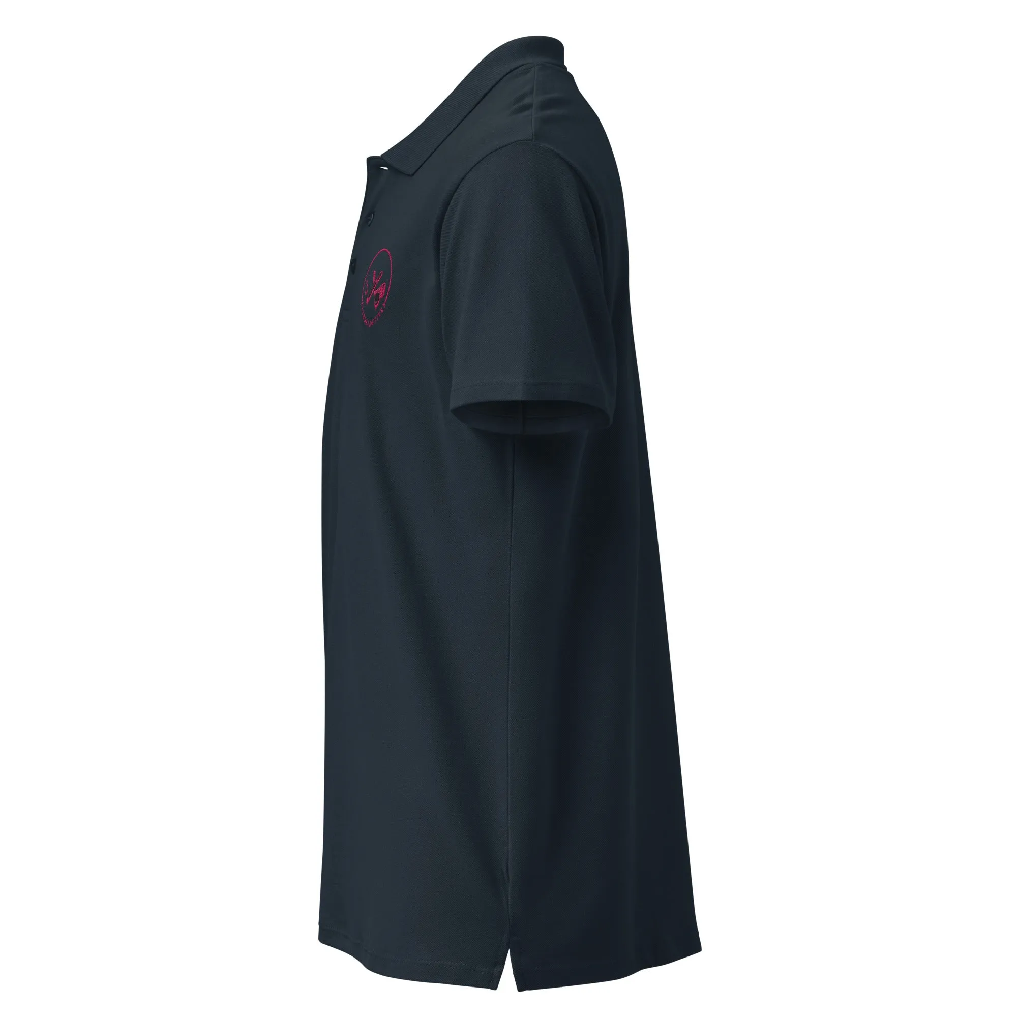 Clubs and Sticks Premium Pique Embroidered Polo Shirt - Pink