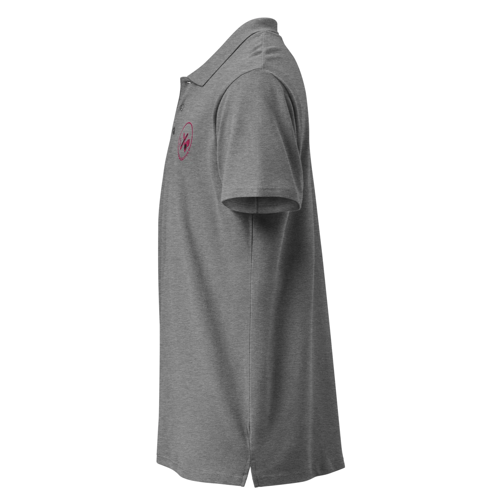 Clubs and Sticks Premium Pique Embroidered Polo Shirt - Pink