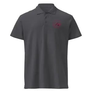 Clubs and Sticks Premium Pique Embroidered Polo Shirt - Pink