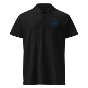 Clubs and Sticks Premium Pique Embroidered Polo Shirt - Royal Blue