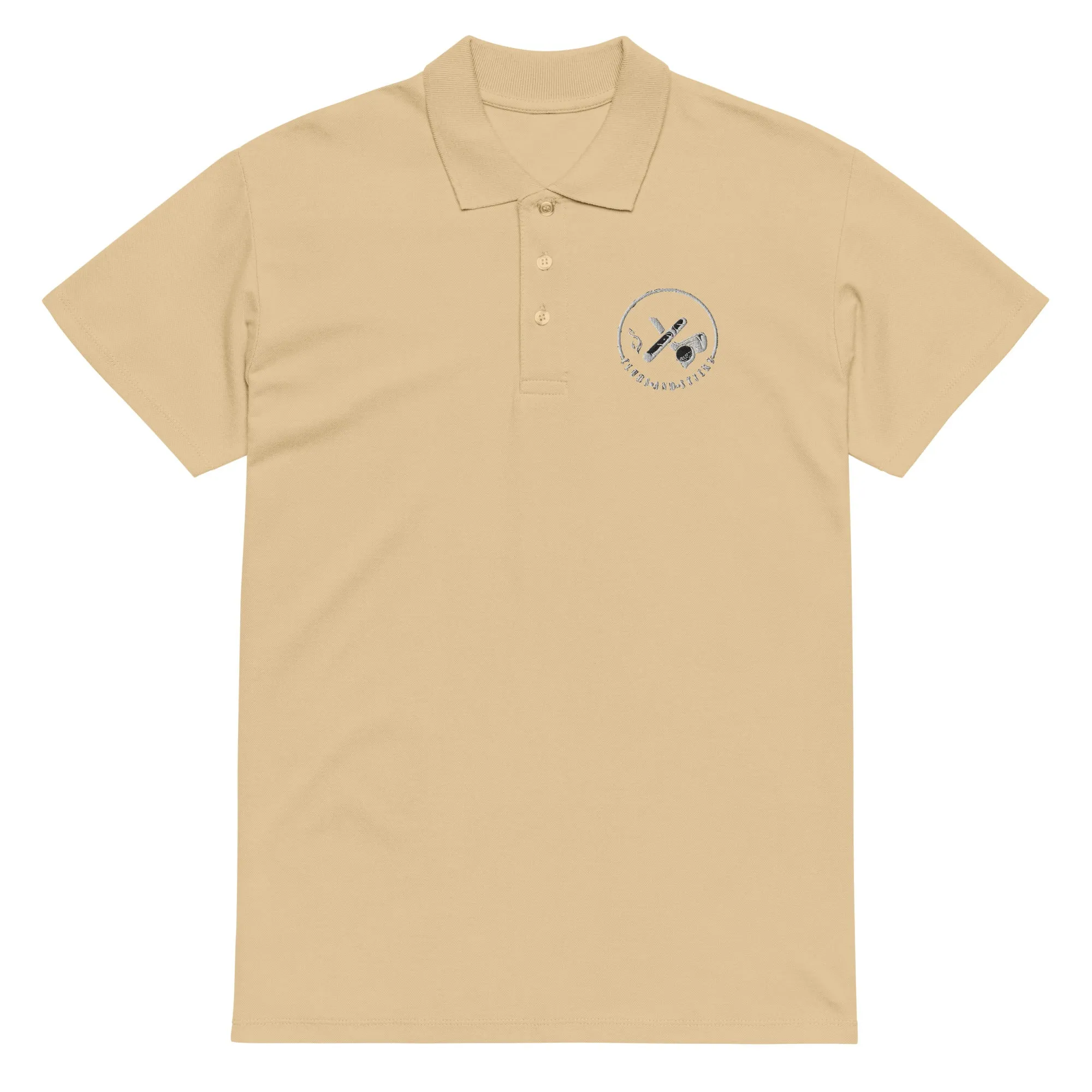 Clubs and Sticks Premium Pique Embroidered Polo Shirt