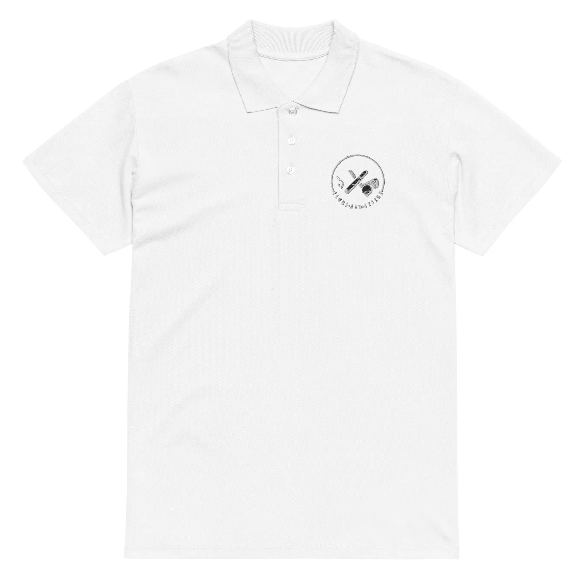 Clubs and Sticks Premium Pique Embroidered Polo Shirt